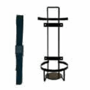 Metallic bracket with internal lining and stainless steel screws