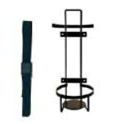 Metallic bracket with internal lining and stainless steel screws