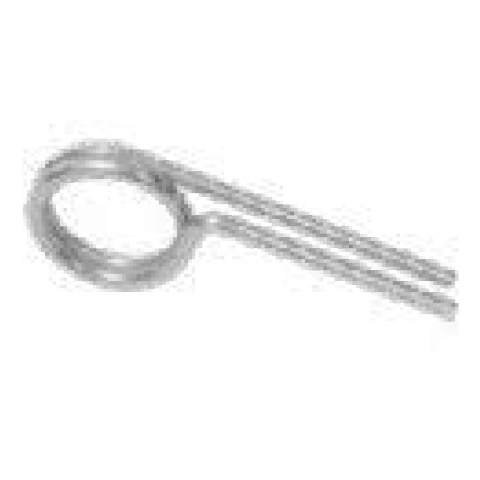 Stainless steel valve safety pin for trolley fire extinguishers