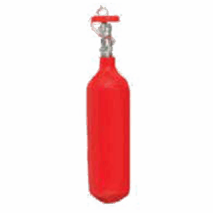Spare external cartridge for trolley fire extinguisher