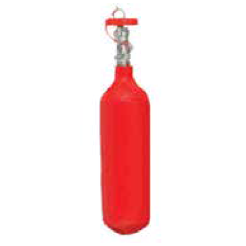 Spare external cartridge for trolley fire extinguisher