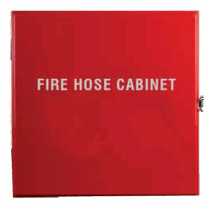 Polyester fire hose cabinet with hook