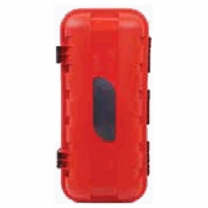 Plastic case for 6 kgr/ltr fire extinguisher with small window