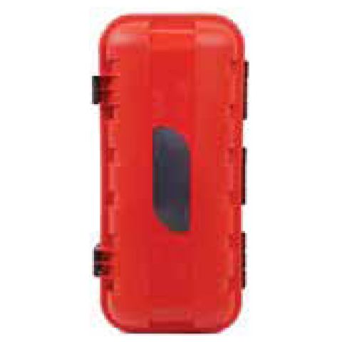 Plastic case for 6 kgr/ltr fire extinguisher with small window