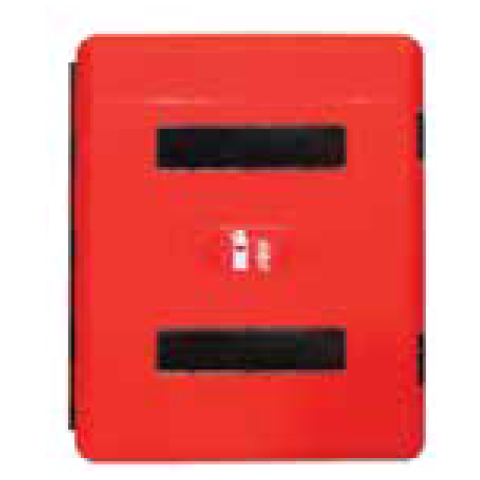 Double plastic box for 2 pcs of fire extinguishers