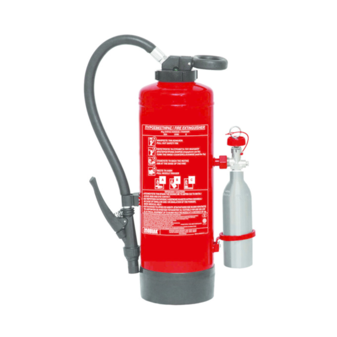 Fire Extinguisher 6Kg Dry Powder with external cartidge CO2 150g – Cartridge Series