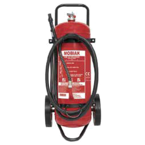 Fire Extinguisher / Trolley 50Kg Dry Powder & Foam With External Cartridge