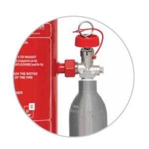 Fire Extinguisher 6Kg Dry Powder with external cartidge CO2 150g – Cartridge Series